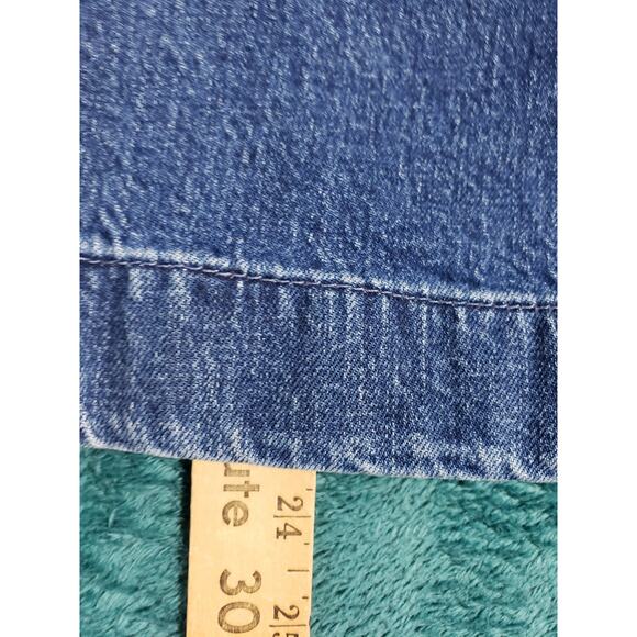 Talbots Jeans Size 8 Womens Blue Pants Stretch Ladies Mid Rise Wide Leg Crop NWT - Picture 10 of 15